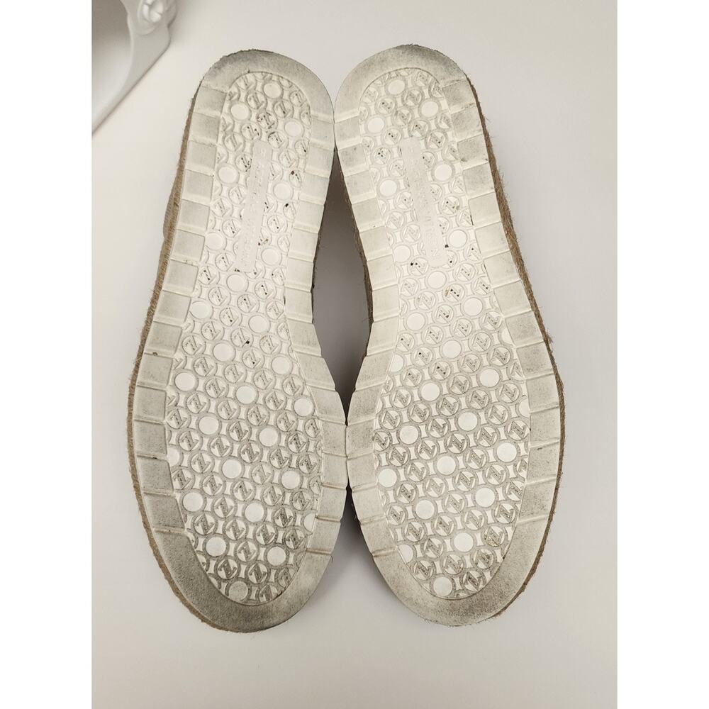 Adrienne Vittadini AV-Niko Wedge Shimmer Beige Stretch Comfort Slip-On Shoes 8M - Picture 8 of 8